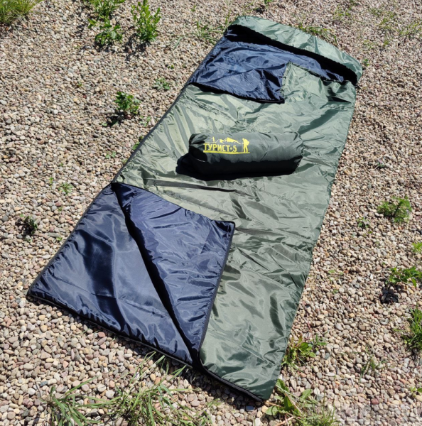 Спальный мешок с подголовником «Big Boy» одеяло Комфорт+ (210*85, до -5С) РБ, цвет Микс